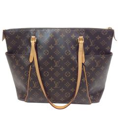 Louis Vuitton Classic Monogram Leather Tote Handbag