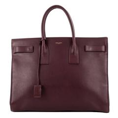 Saint Laurent Sac De Jour Handbag Leather Large
