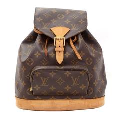 Retro Louis Vuitton Moyen Montsouris MM Monogram Canvas Backpack Bag