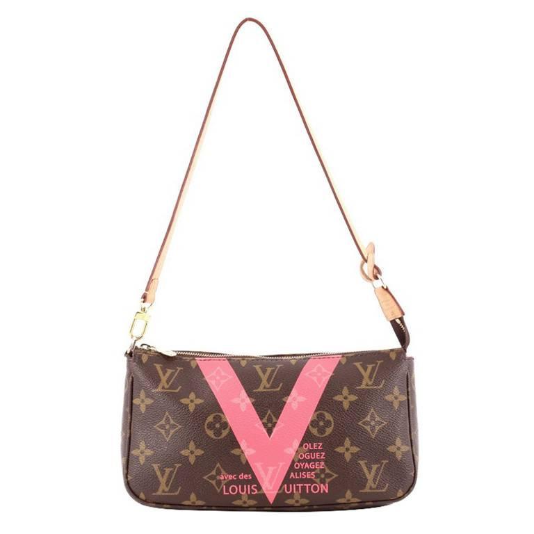 Louis Vuitton Pochette Accessoires Limited Edition Cities V Monogram Canvas  at 1stDibs