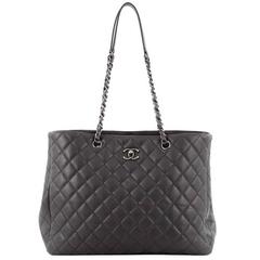 Chanel Classic CC Shopping Tote Quilted Calfskin Large