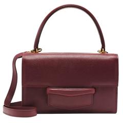  Lorry Newhouse Pebbled Leather Bordeaux Double Bag 