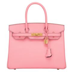 Hermes HSS SO Bi-color Rose Confetti and Crocus Epsom Birkin 30cm Gold Hardware 8