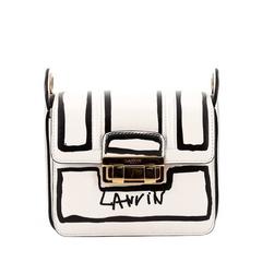 Lanvin Jiji Shoulder Bag Printed Leather Mini