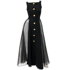 f/w 1992 ICONIC MUSEUM-WORTHY VERSACE ATELIER LONG BLACK DRESS 12
