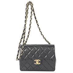 Black Chanel Quilted Leather Flap Bag