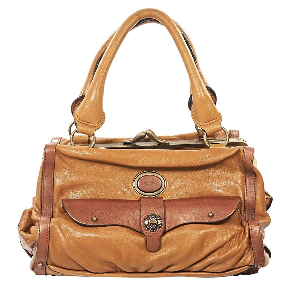 Tan Chloe Leather Handbag For Sale at 1stDibs