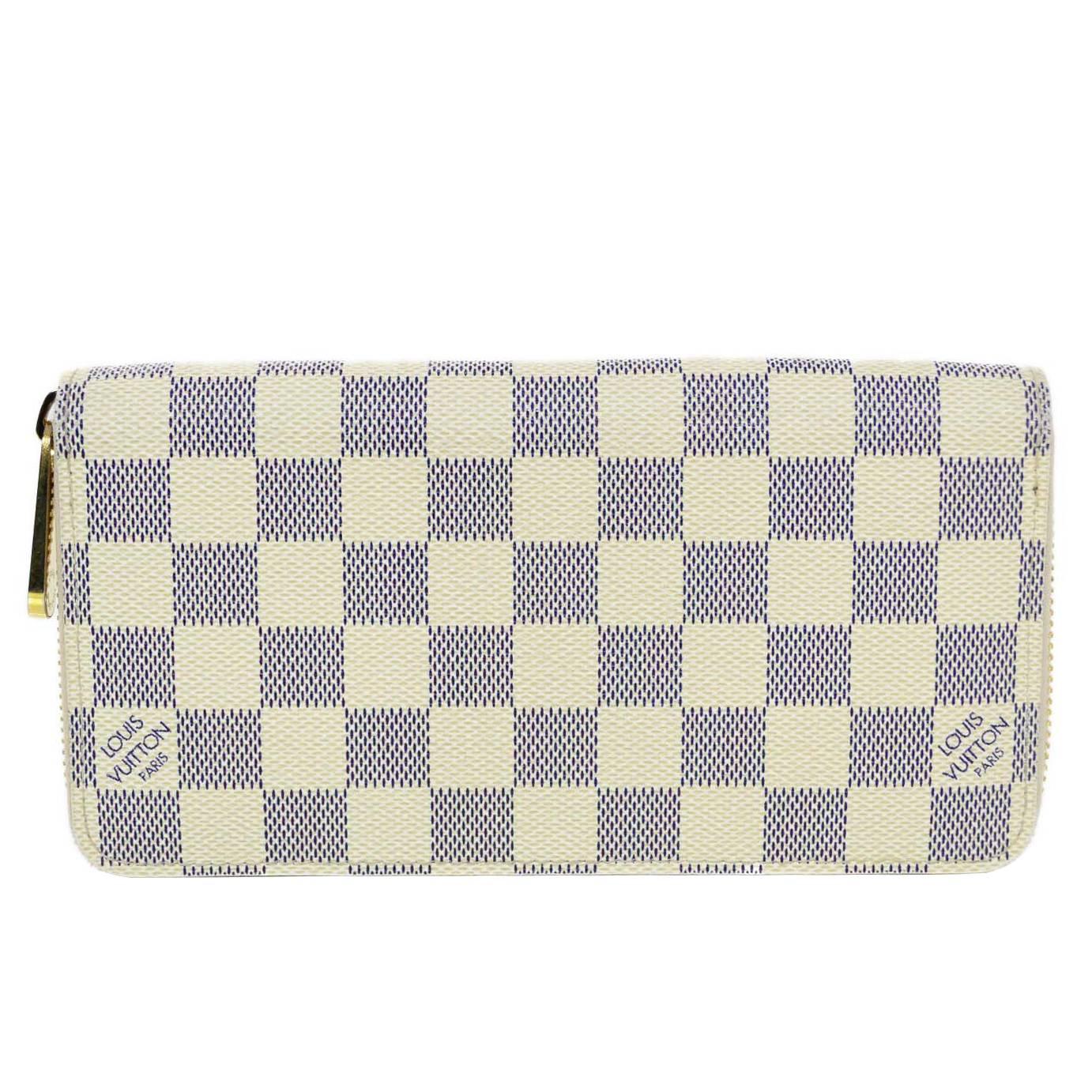 Louis Vuitton Damier Azur Zippy Wallet with Box and Dust Bag
