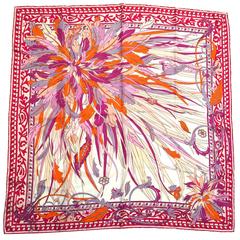 New Emilio Pucci Silk Floral Scarf 9