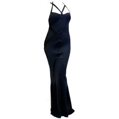 John Galliano For Christian Dior Black sexy Gown