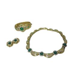 Vintage Jomaz necklace, bracelet and earrings set - sale