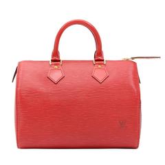 Retro Louis Vuitton Speedy 25 Red Epi Leather City Hand Bag