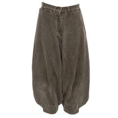 Dries Van Noten Grey Cotton Corduroy Pants, Autumn - Winter 2004 4