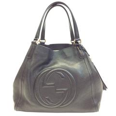 Gucci Black Leather Soho New Handbag 