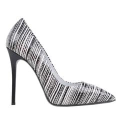 Giuseppe Zanotti NEW & SOLD OUT Black White Snake Print High Heels Pumps in Box
