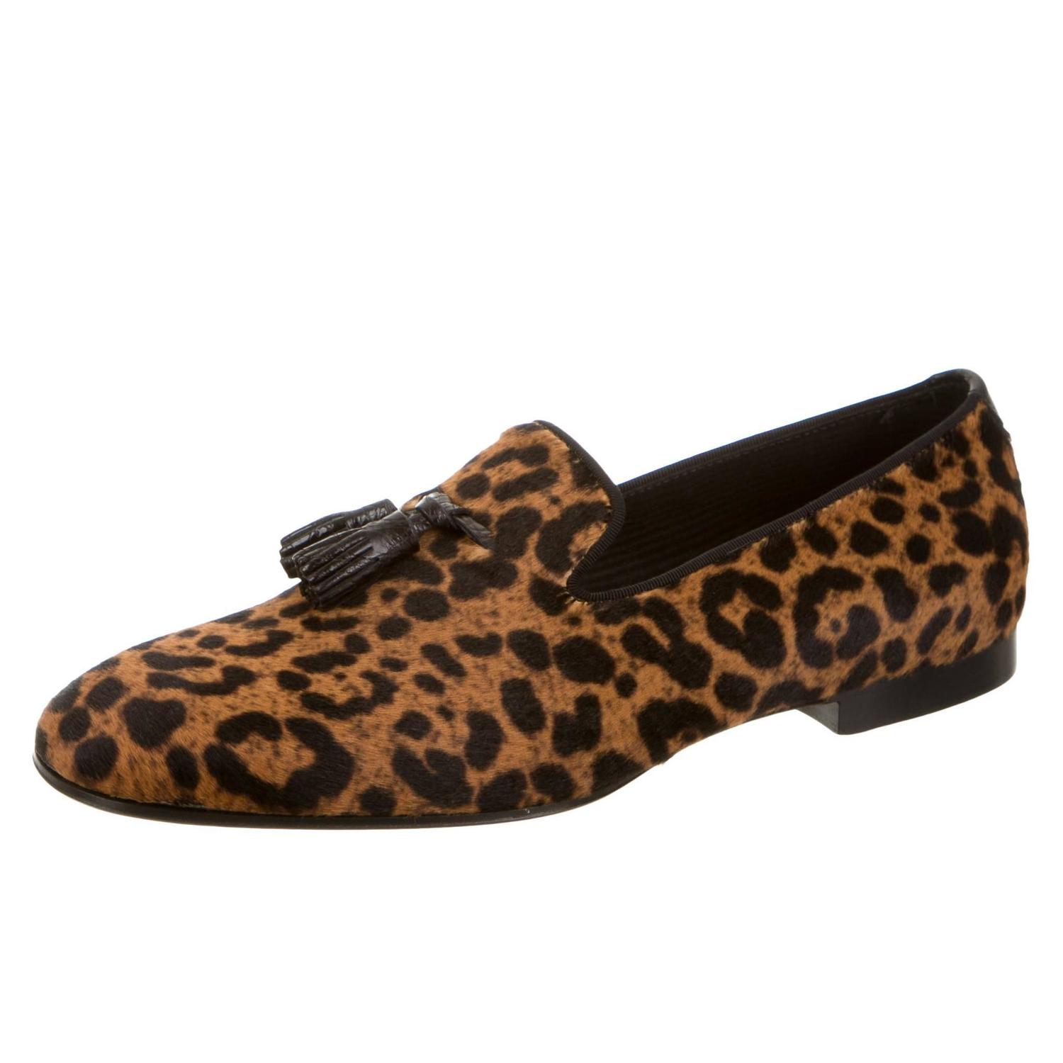 Tom Ford NEW and SOLD OUT Leopard Print Men's Loafers Flats Slippers ...