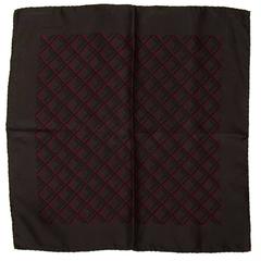Hermes Brown and Red Pocket Scarf