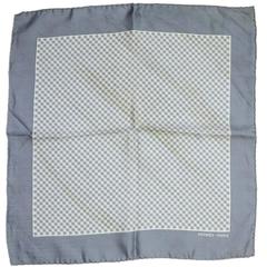 Hermes Blue Houndstooth Pocket Scarf 8