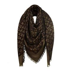 Louis Vuitton Monogram Shine Shawl Brown