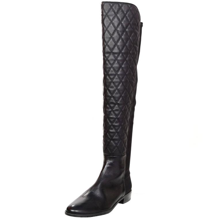 stuart weitzman quilted boots