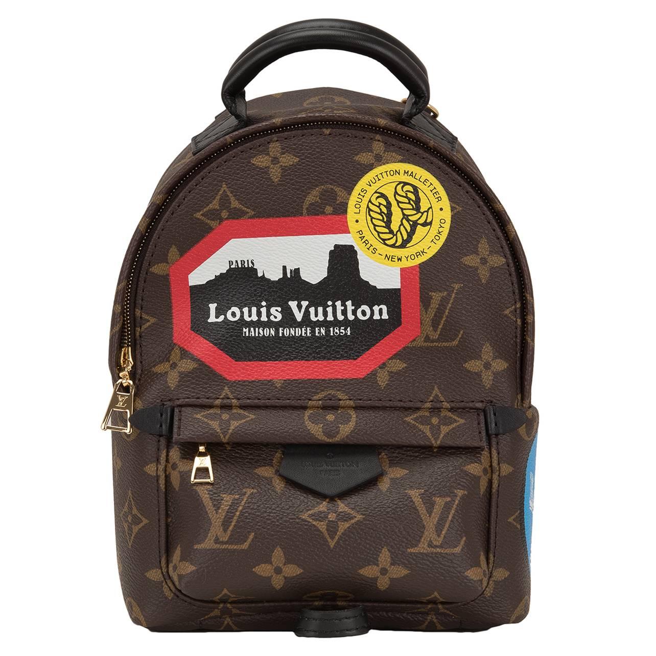 Louis Vuitton Palm Springs "World Tour" Backpack Mini For Sale