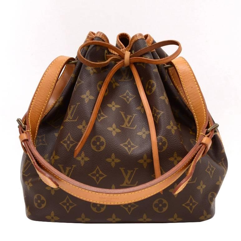 Vintage Louis Vuitton Petit Noe Monogram Canvas Shoulder Bag