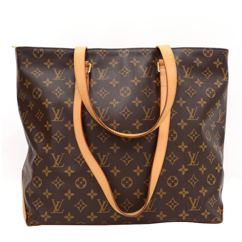 Louis Vuitton Cabas Mezzo Monogram Canvas Shoulder Tote Bag