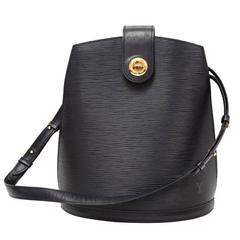 Vintage Louis Vuitton Cluny Black Epi Leather Shoulder Bag