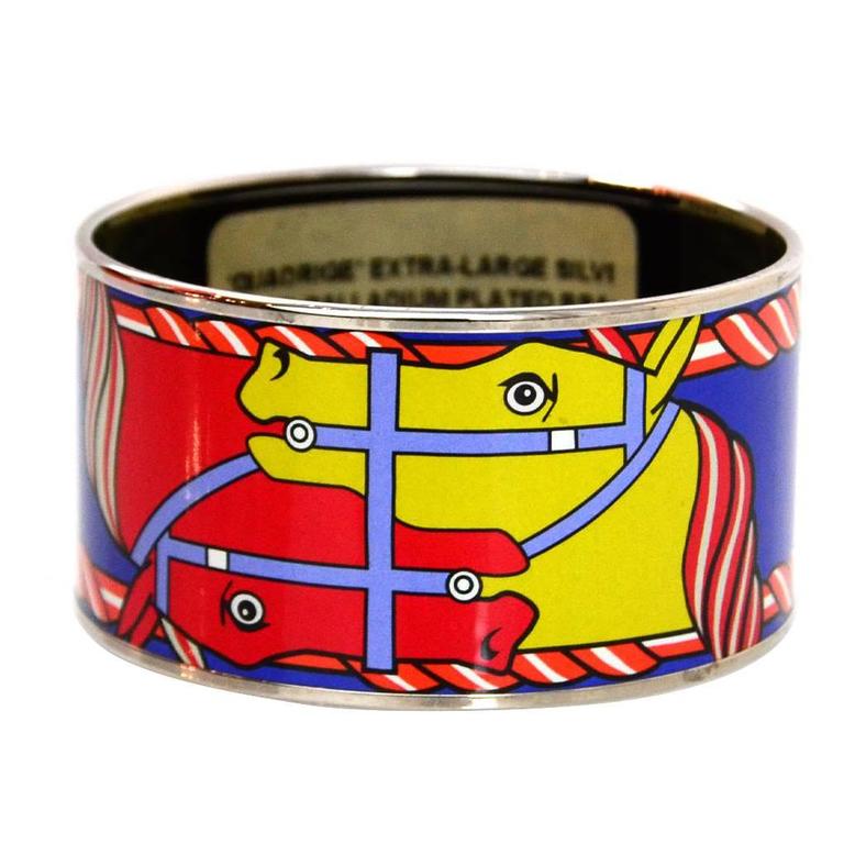 wide enamel bangle