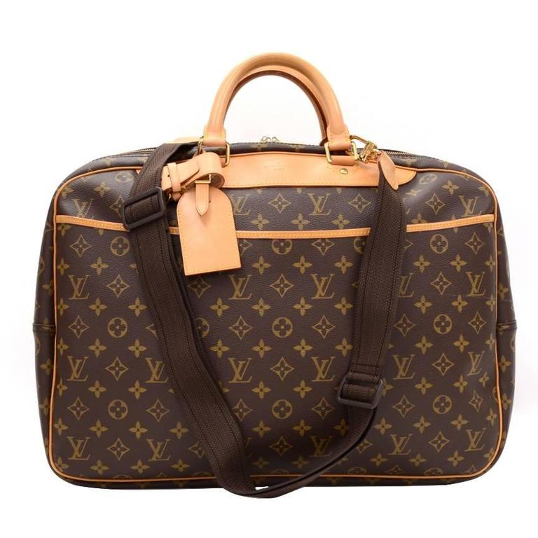 Vintage Louis Vuitton Alize 24 Heures Monogram Canvas Travel Bag Vintage Louis Vuitton Alize 24 Heures Monogram Canvas Travel Bag Strap For