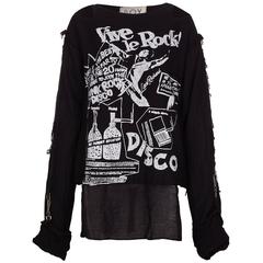 Extremely Rare 1980 BOY "Vive Le Rock" Seditionaries Long Sleeve Punk T-Shirt 12