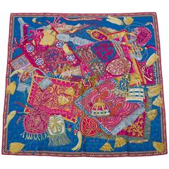 Hermes "Cavaliers du Caucase" Silk Twill Scarf 90cm