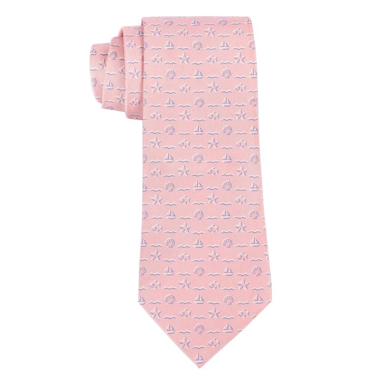 pink hermes tie