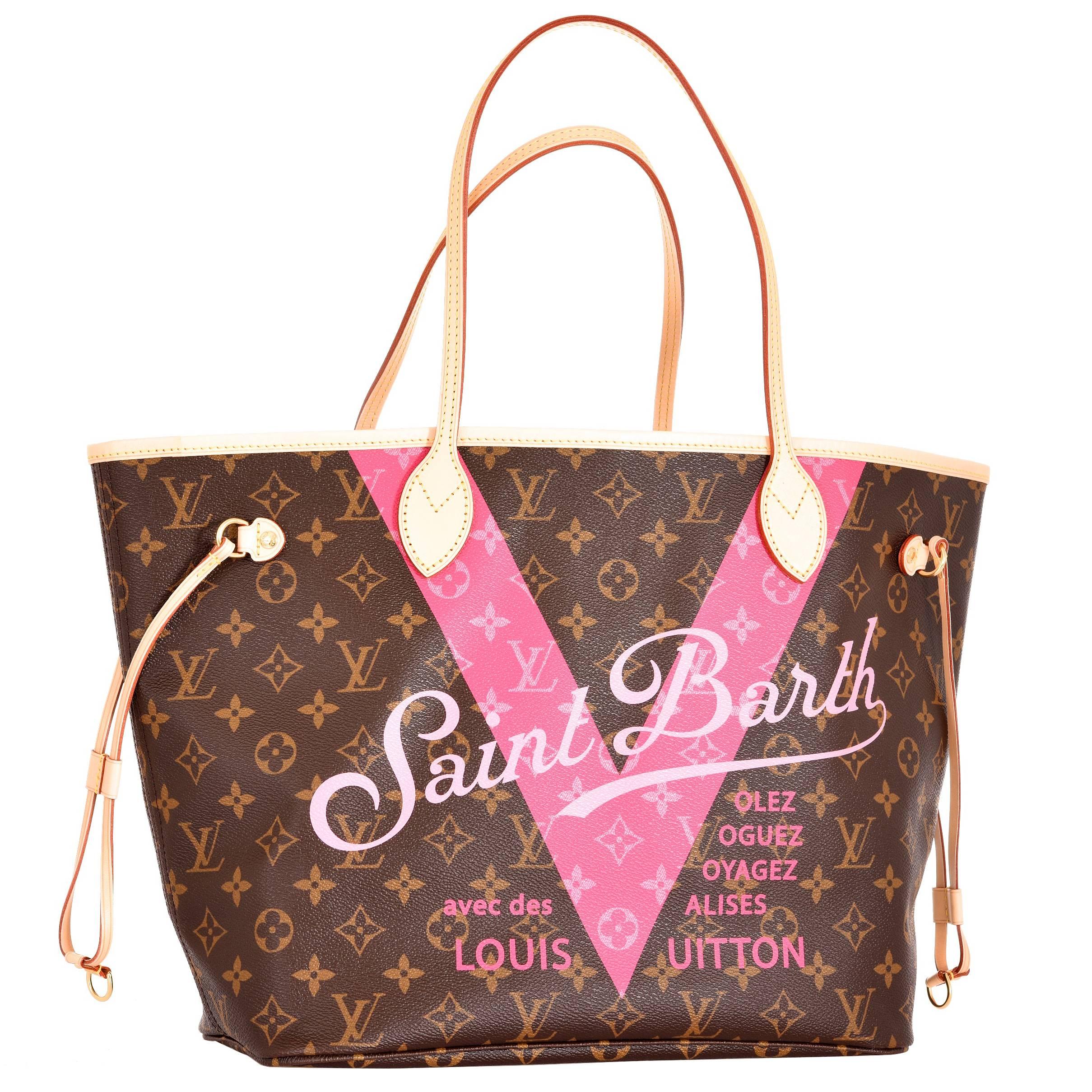 Limited Louis Vuitton Saint Barth Neverfull Tote Stunning