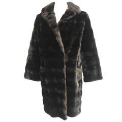 Vintage French Faux Fur Coat made in England 4