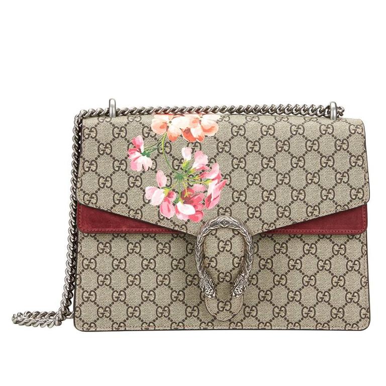 Gucci Supreme Blooms Dionysus Shoulder Bag Monogram Gucci And Floral Medium