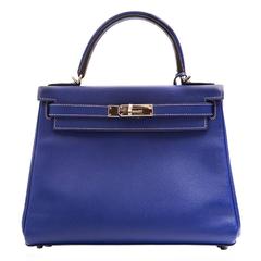 Kelly Blue Iris 25 cm Handbag