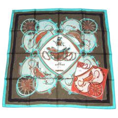 Hermes Silk Scarf New Springs Rybaltchenko 90 cm Matching Gigt Box 7