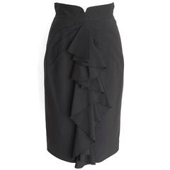 ZAC POSEN Skirt Beautifully Styled Ruffled Pencil 4 nwt 1