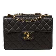 Chanel Jumbo in black quilted lambskin