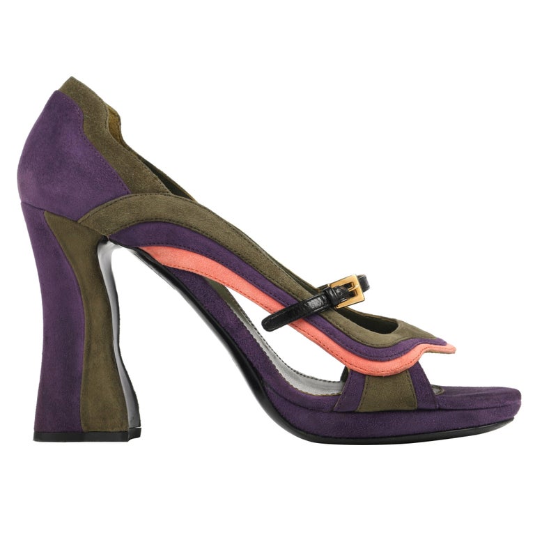 Prada Heels - 23 For Sale on 1stDibs | prada flower heels, prada flame heels,  prada high heels