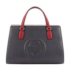 Gucci Soho Convertible Top Handle Satchel Leather Medium