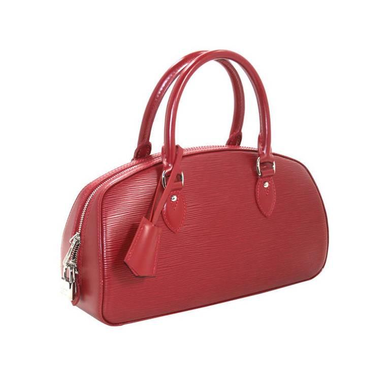 Louis Vuitton Red Epi RUBIS Leather Jasmin Satchel