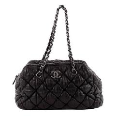 Chanel Bubble Bowler Bag Gestepptes Lammfell Medium