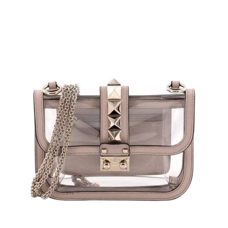 Valentino Glam Lock Shoulder Bag PVC Small