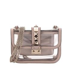 Valentino Glam Lock Shoulder Bag PVC Small