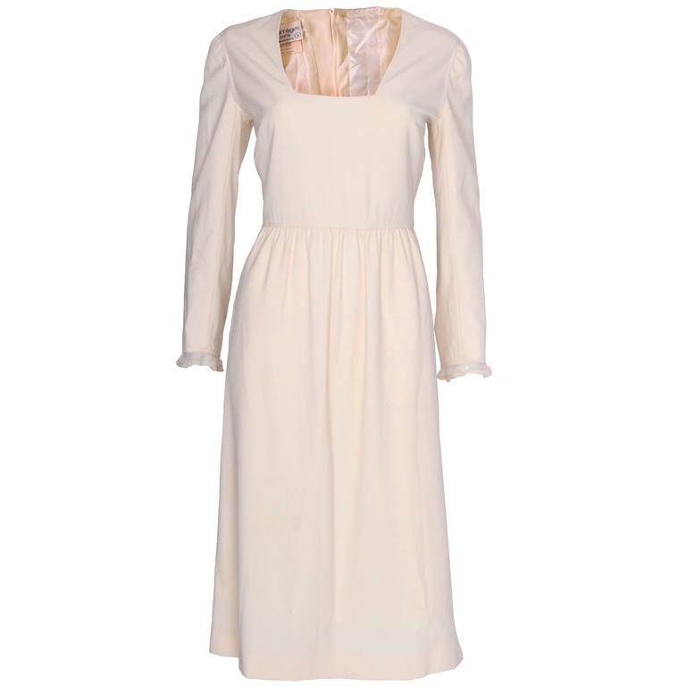 Courreges Wool and Silk Dress Model 29074 For Sale at 1stdibs