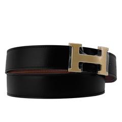 Hermes Belt 32mm Togo Leather Noir/Gold Color 90cm Size H Gold Hardware 2016