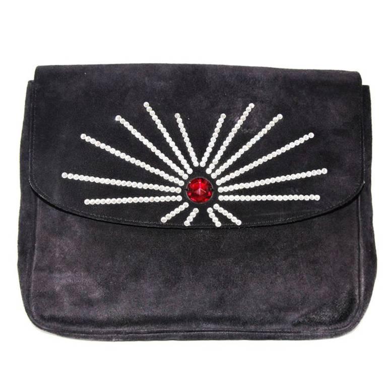 Gorgeous and a collector piece of Sonia Rykiel clutch 80s For Sale