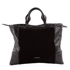 Burberry Big Crush Tote Nubuck and Leather Large